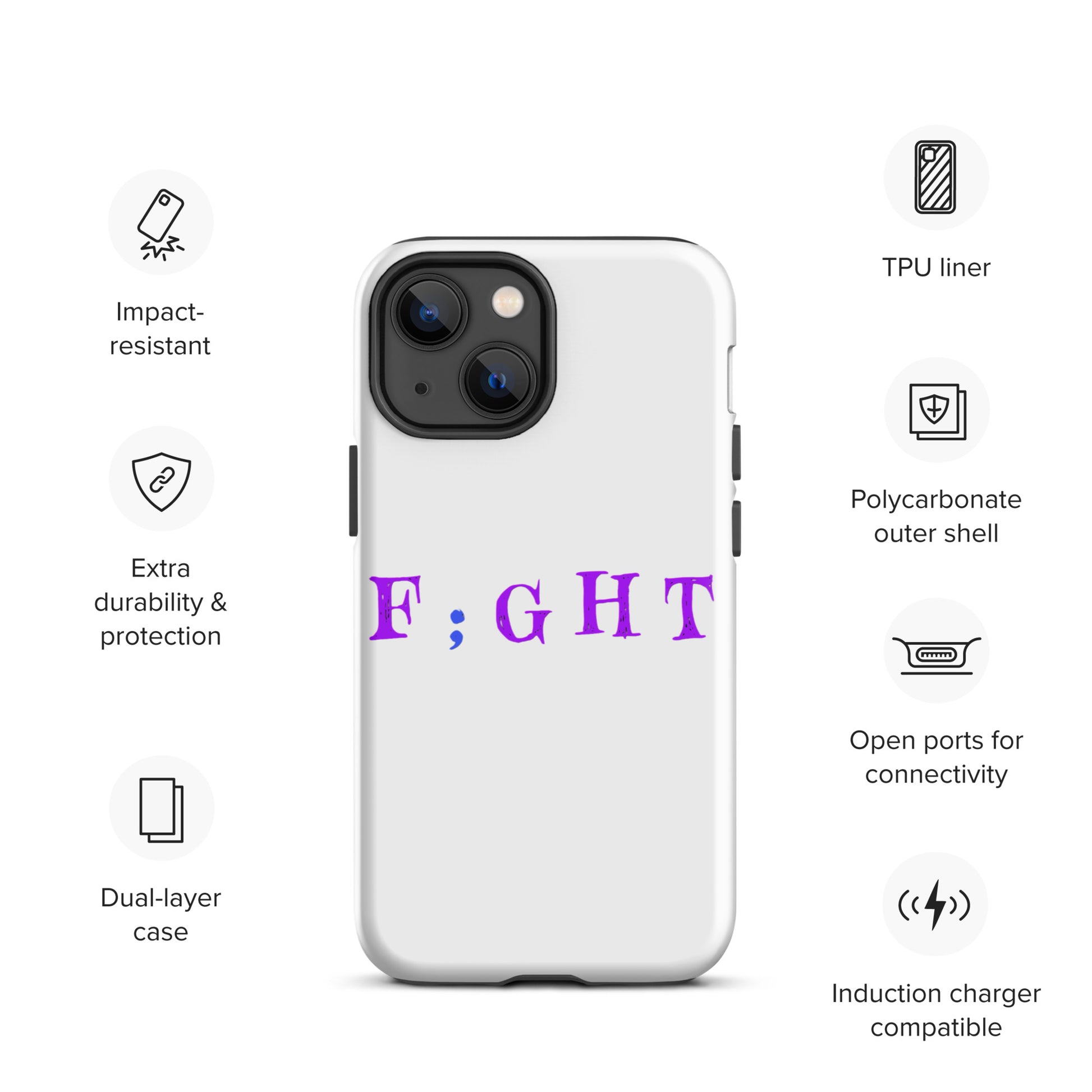 F;GHT Sketch Logo Tough Case for iPhone F;ght F;GHT Sketch Logo Tough Case for iPhone F;ght